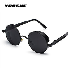 Load image into Gallery viewer, YOOSKE Round Steampunk Sunglasses