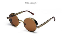 Load image into Gallery viewer, YOOSKE Round Steampunk Sunglasses