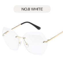 Load image into Gallery viewer, YOOSKE Rimless Diamond Cutting Lens Sunglasses