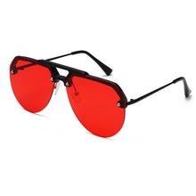 Load image into Gallery viewer, NEW Fashion Semi Rimless Pilot Red Sunglasses