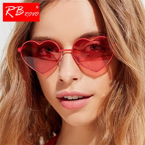 RBROVO New Arrival 2019 Heart Ocean Lens Sunglasses