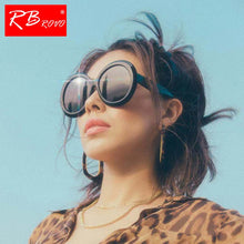 Load image into Gallery viewer, RBROVO 2019 Large Frame Round Sunglasses